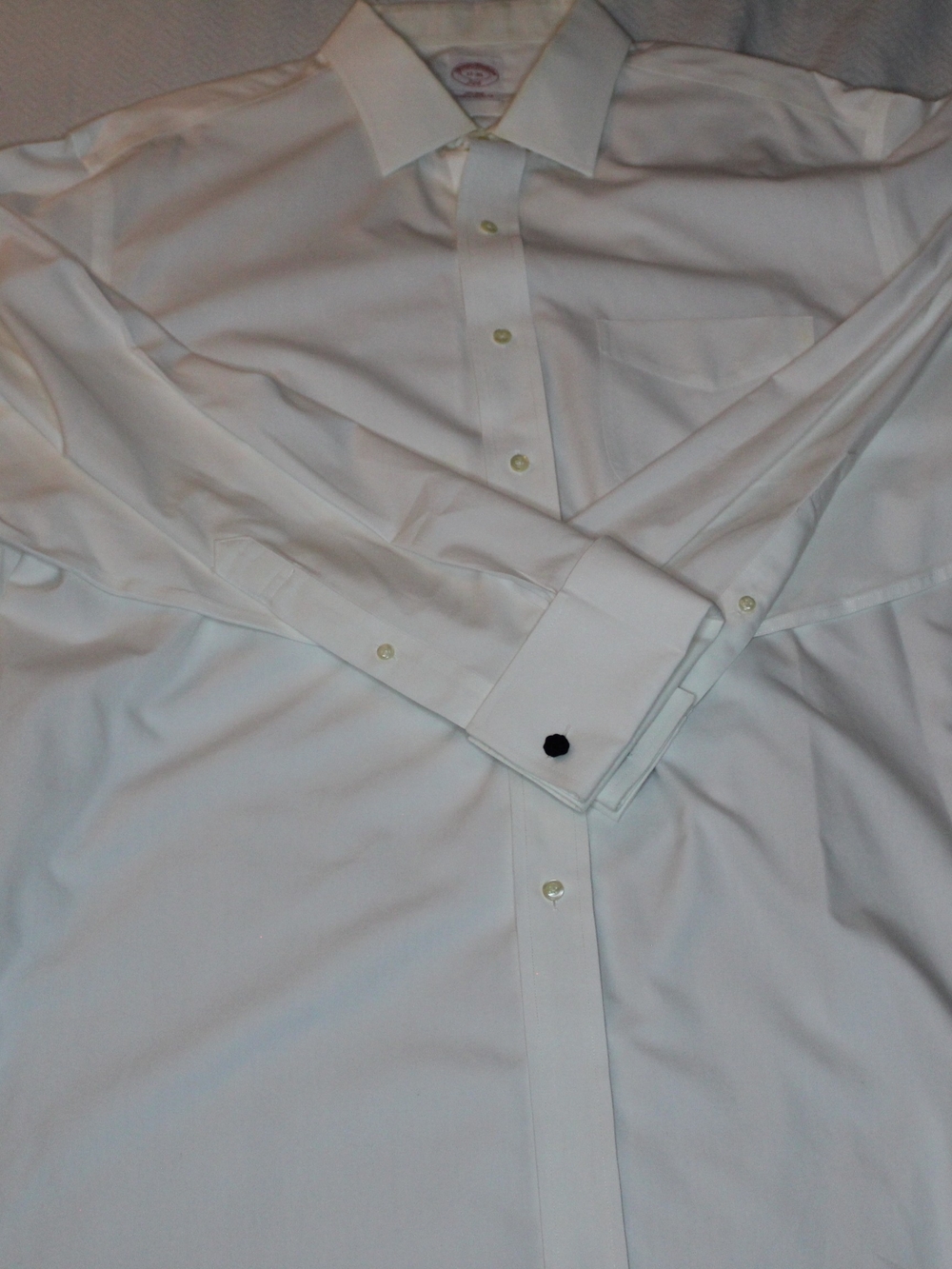 Brooks Brothers 17-35 White Cotton 346 Button Up Dress Shirt XL